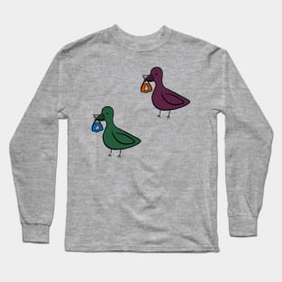 Ducks holding ghost in bag #1 Long Sleeve T-Shirt